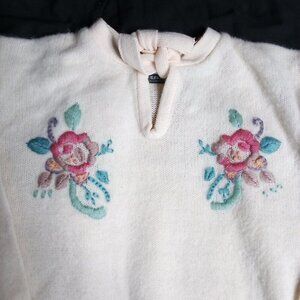 Vintage Stacey's Things Floral Embroidered Sweater